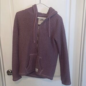 Hollister Purple Sherpa Hoodie